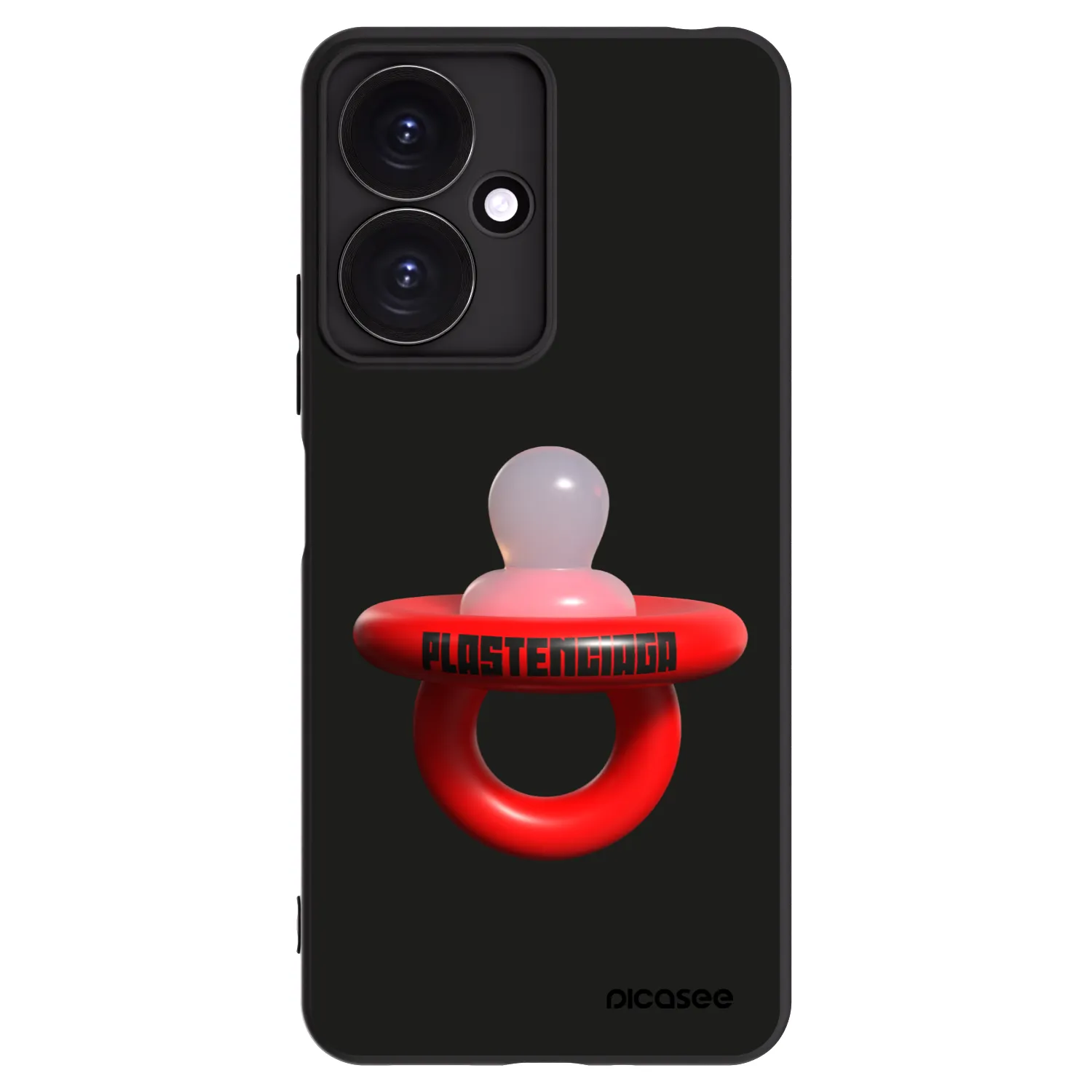 Picasee Μαύρη θήκη σιλικόνης για Xiaomi Redmi 13C 5G - Le Dudel