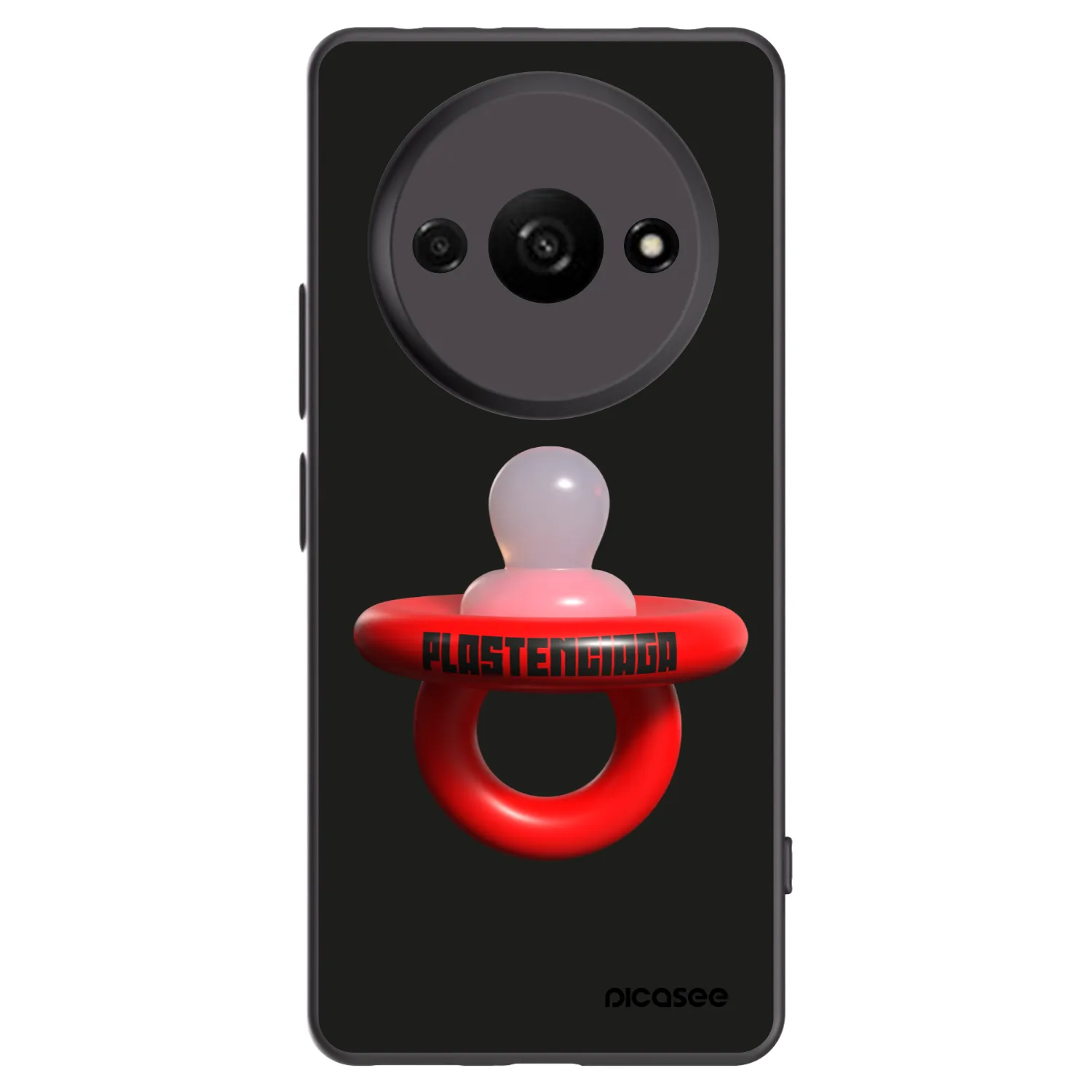 Picasee Μαύρη θήκη σιλικόνης για Xiaomi Redmi A3 - Le Dudel