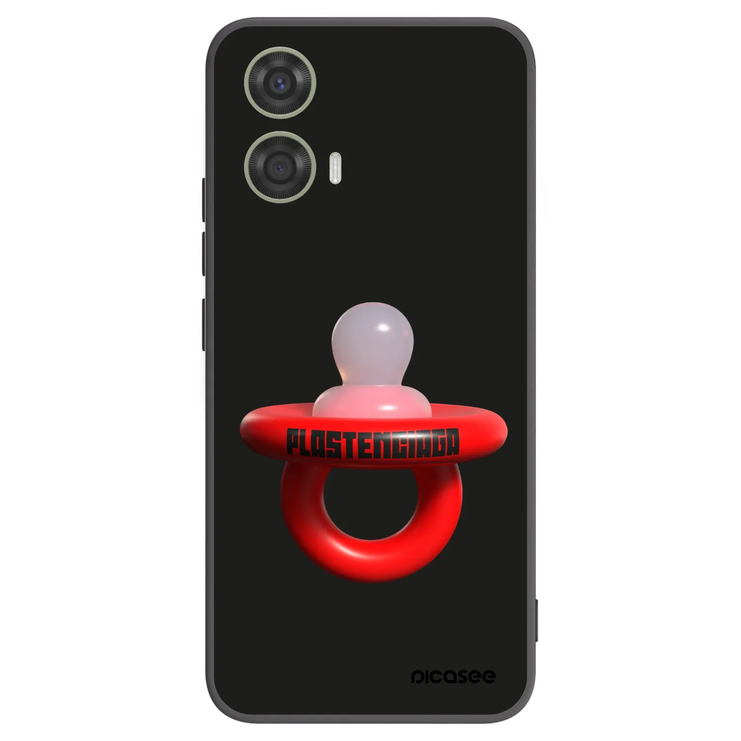 Picasee Μαύρη θήκη σιλικόνης για Motorola Moto G24 - Le Dudel