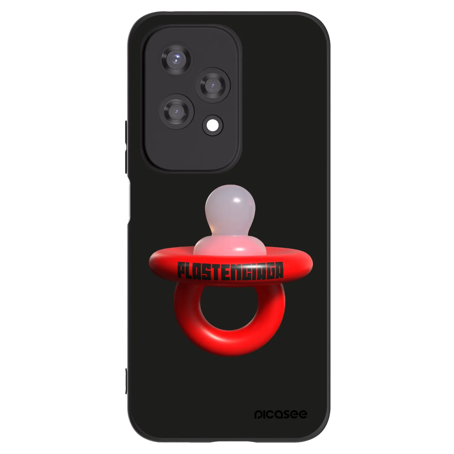 Picasee Μαύρη θήκη σιλικόνης για Honor 200 Lite - Le Dudel