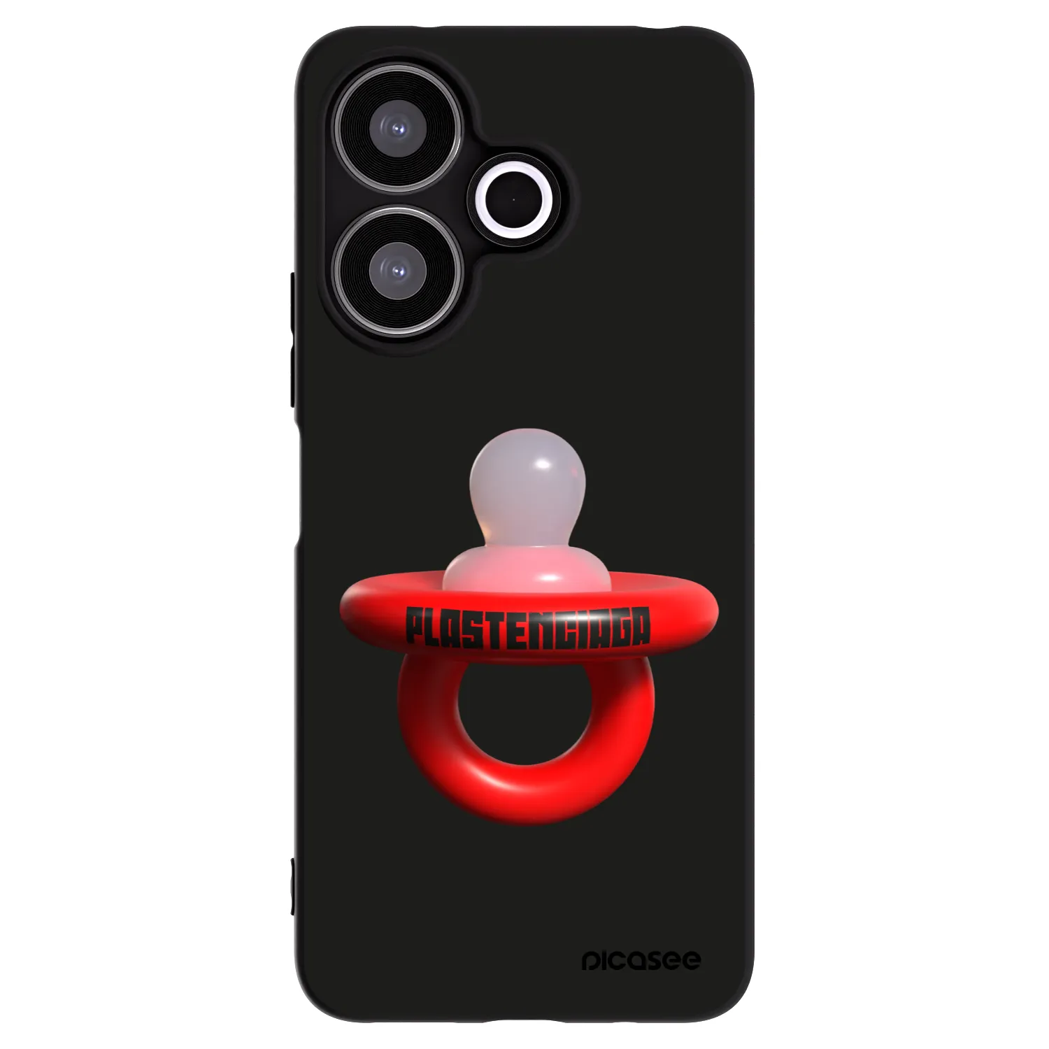 Picasee Μαύρη θήκη σιλικόνης για Xiaomi Redmi 13 4G - Le Dudel