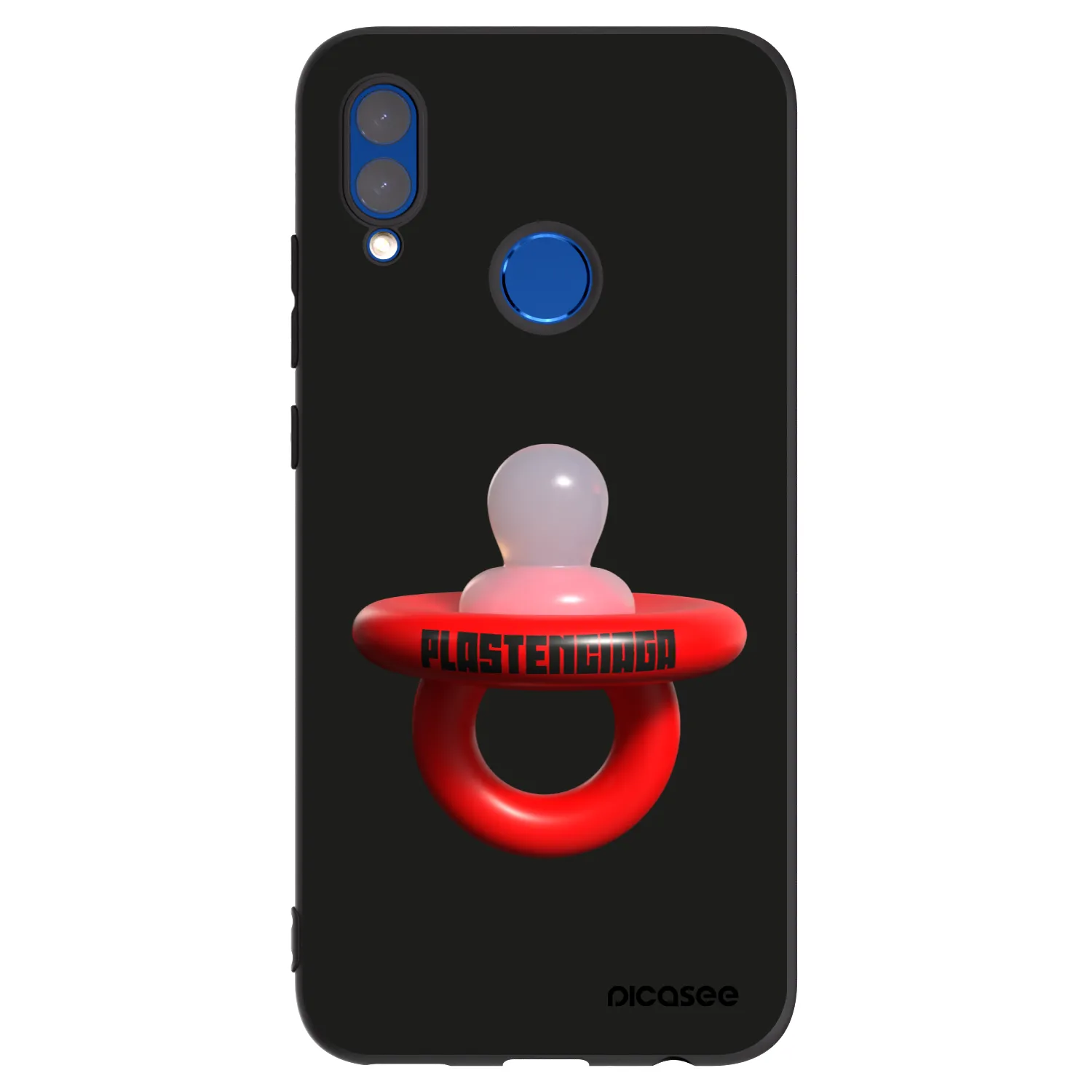 Picasee Μαύρη θήκη σιλικόνης για Honor 10 Lite - Le Dudel