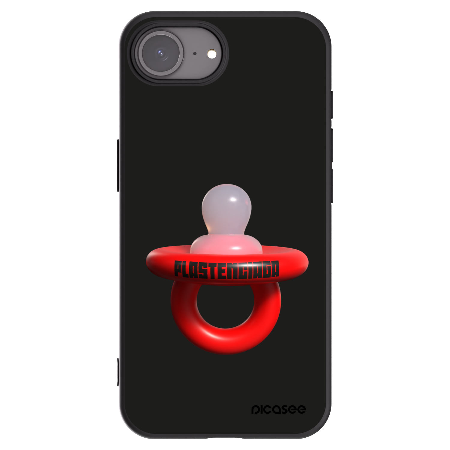 Picasee Μαύρη θήκη σιλικόνης για Apple iPhone 16e - Le Dudel