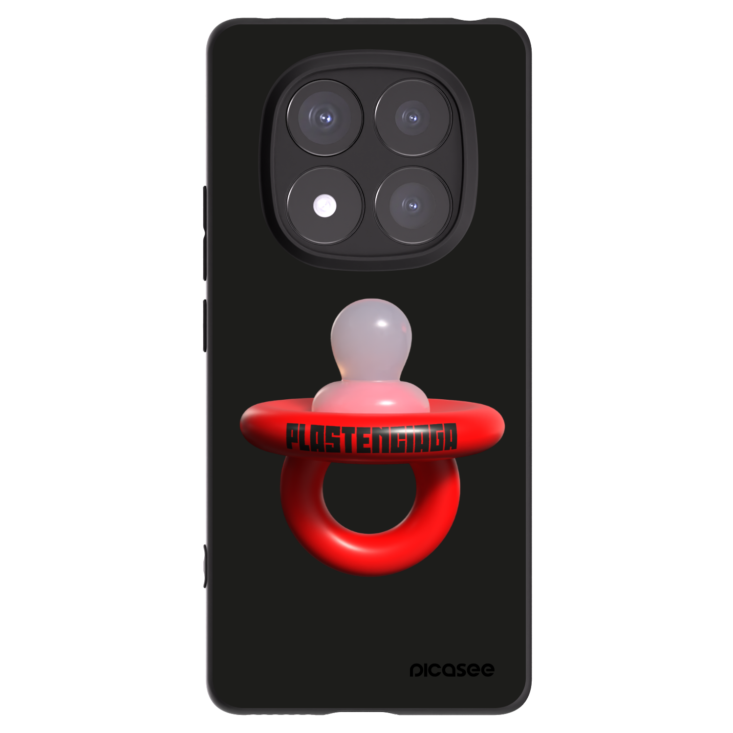 Picasee Μαύρη θήκη σιλικόνης για Xiaomi Redmi Note 14 Pro+ 5G - Le Dudel