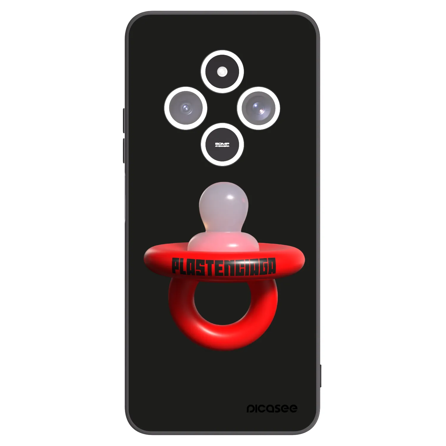 Picasee Μαύρη θήκη σιλικόνης για Xiaomi Redmi 14C - Le Dudel