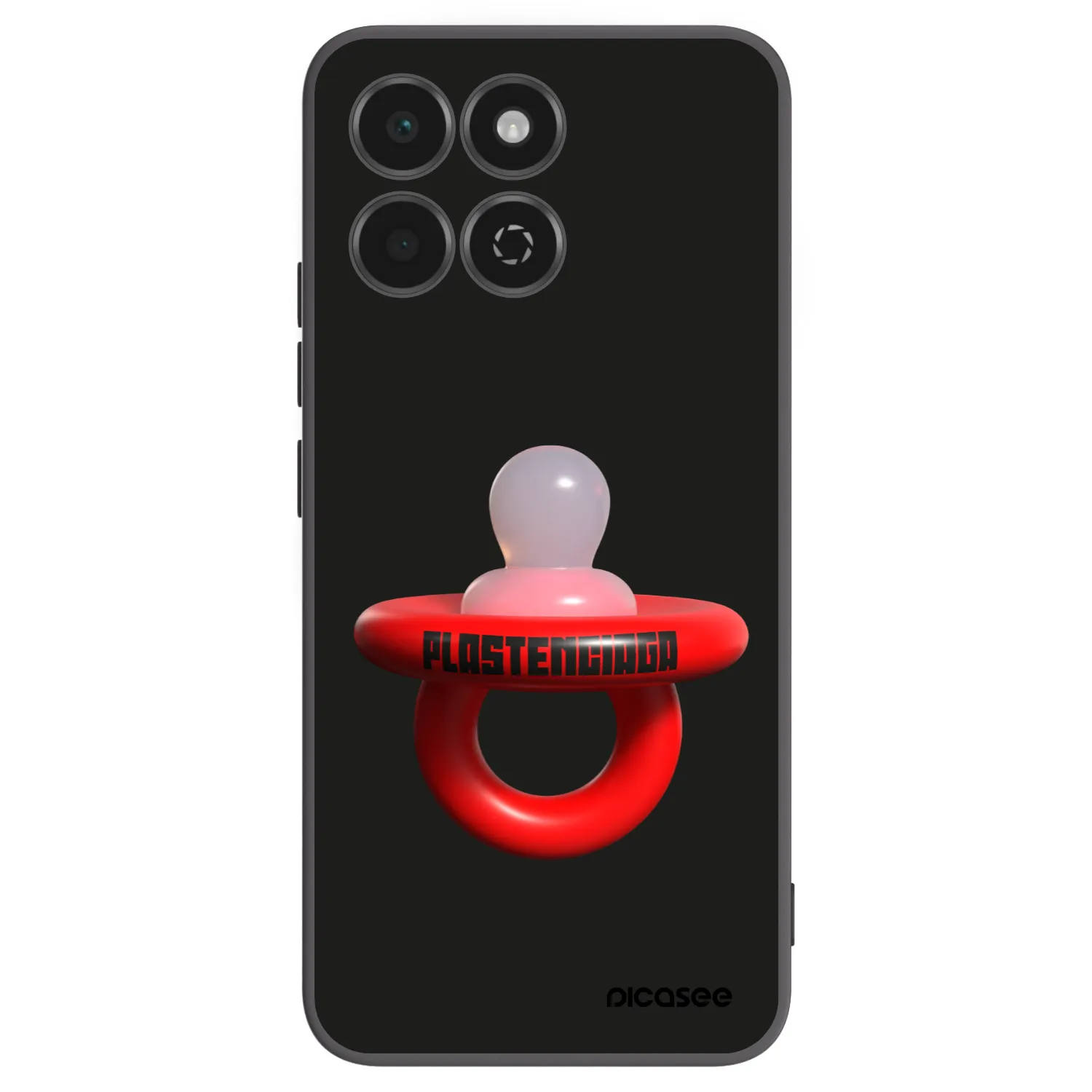 Picasee Μαύρη θήκη σιλικόνης για Honor 200 Smart 5G - Le Dudel