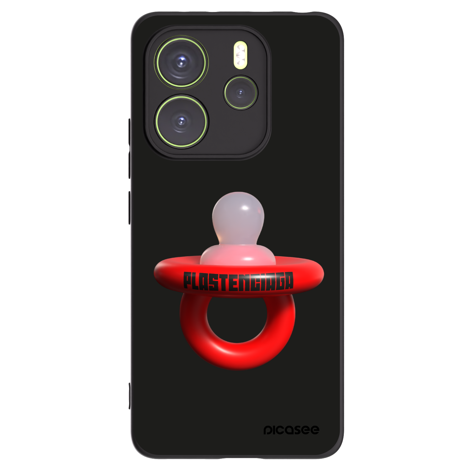 Picasee Μαύρη θήκη σιλικόνης για Xiaomi Redmi Note 14 4G - Le Dudel