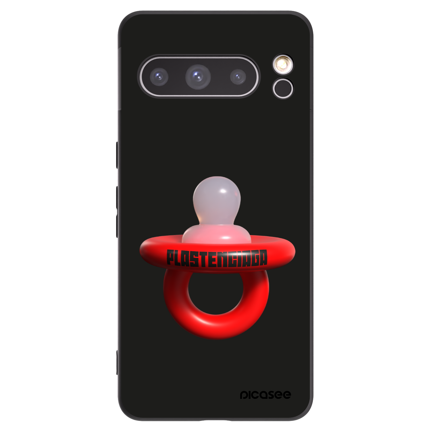 Picasee Μαύρη θήκη σιλικόνης για Google Pixel 8 Pro - Le Dudel