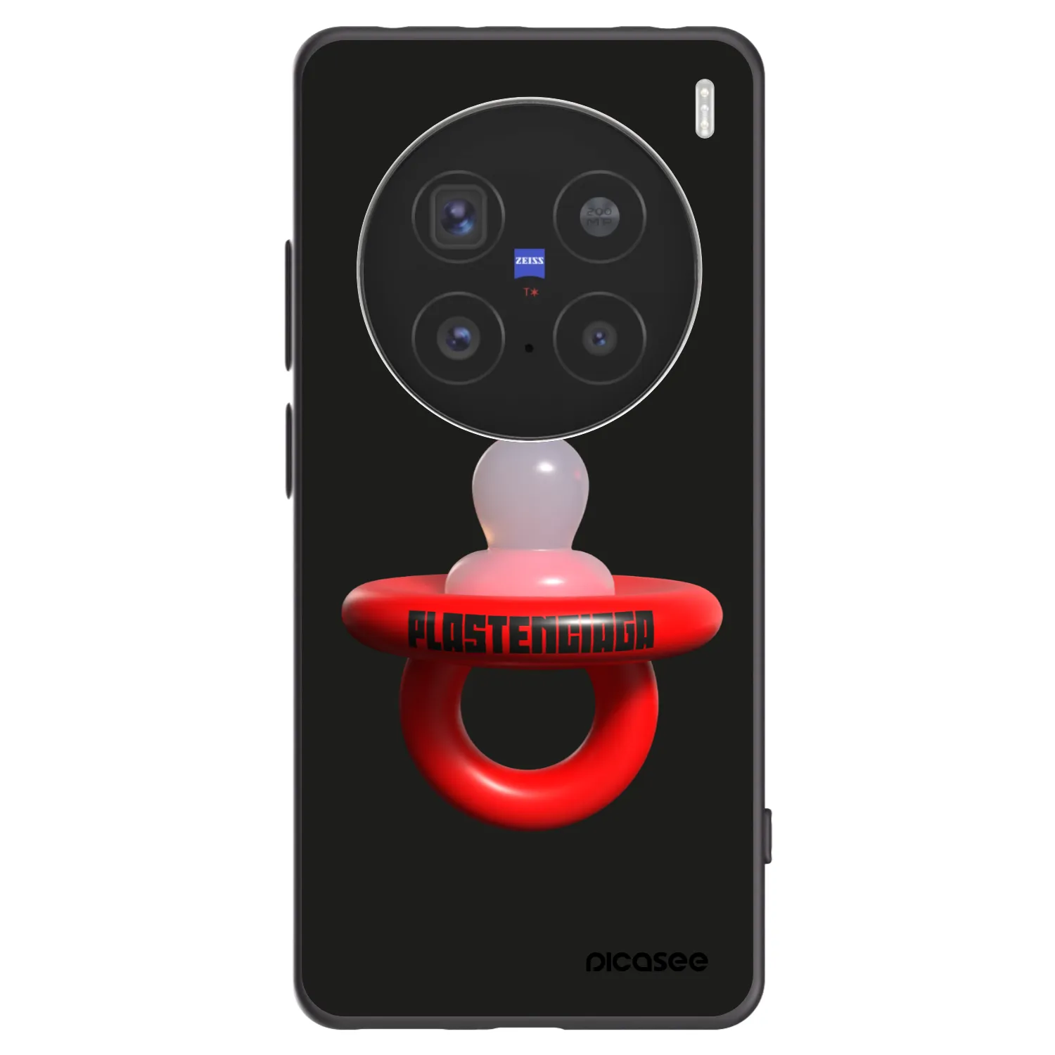Picasee Μαύρη θήκη σιλικόνης για Vivo X200 Pro - Le Dudel