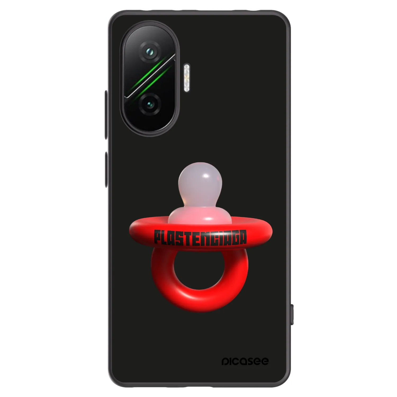 Picasee Μαύρη θήκη σιλικόνης για Xiaomi Poco F7 5G - Le Dudel