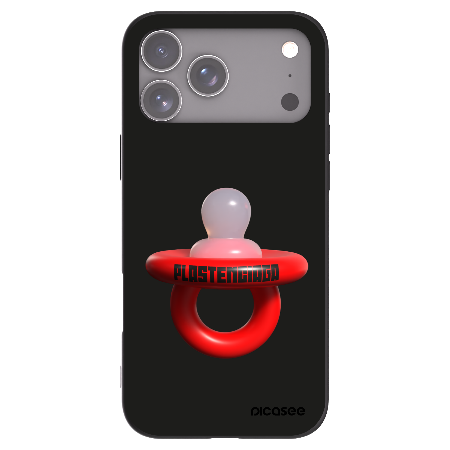 Picasee Μαύρη θήκη σιλικόνης για Apple iPhone 17 Pro Max - Le Dudel