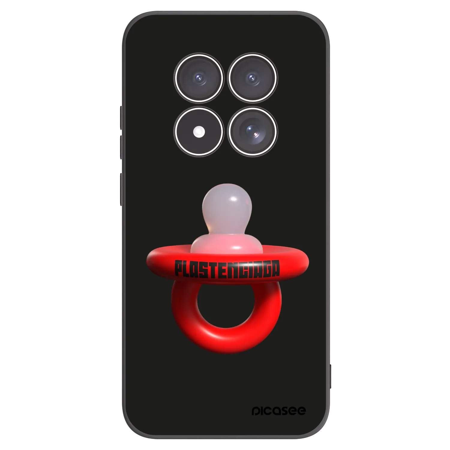 Picasee Μαύρη θήκη σιλικόνης για Xiaomi Redmi Note 15 Pro 4G - Le Dudel