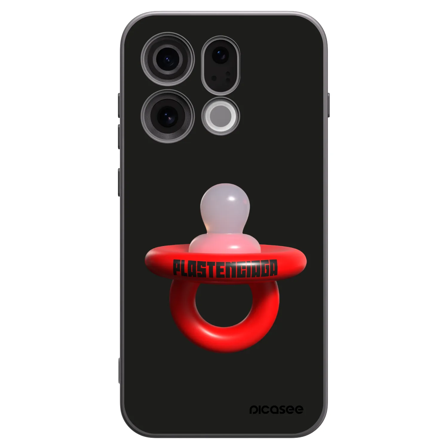 Picasee Μαύρη θήκη σιλικόνης για OPPO Find X9 - Le Dudel