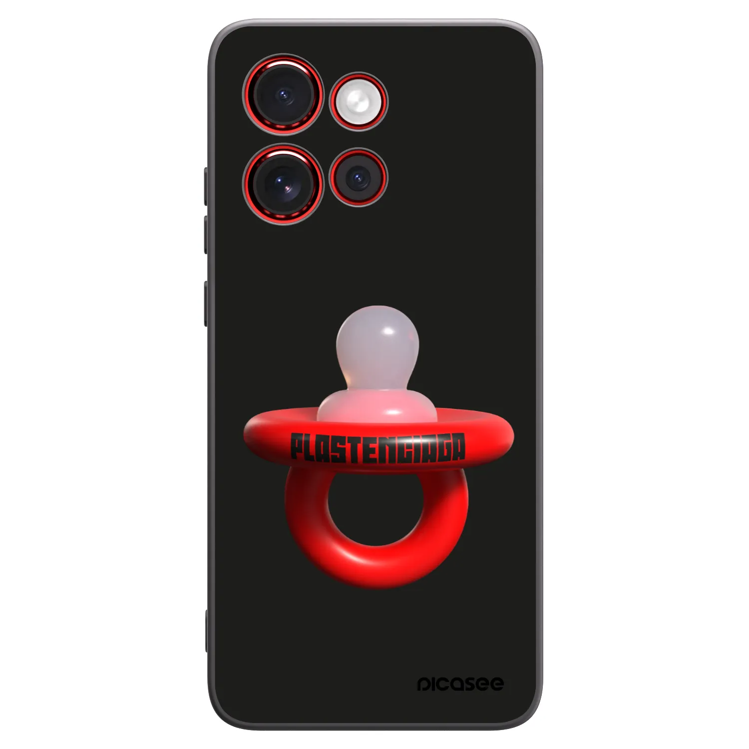 Picasee Μαύρη θήκη σιλικόνης για Motorola Edge 60 Neo 5G - Le Dudel
