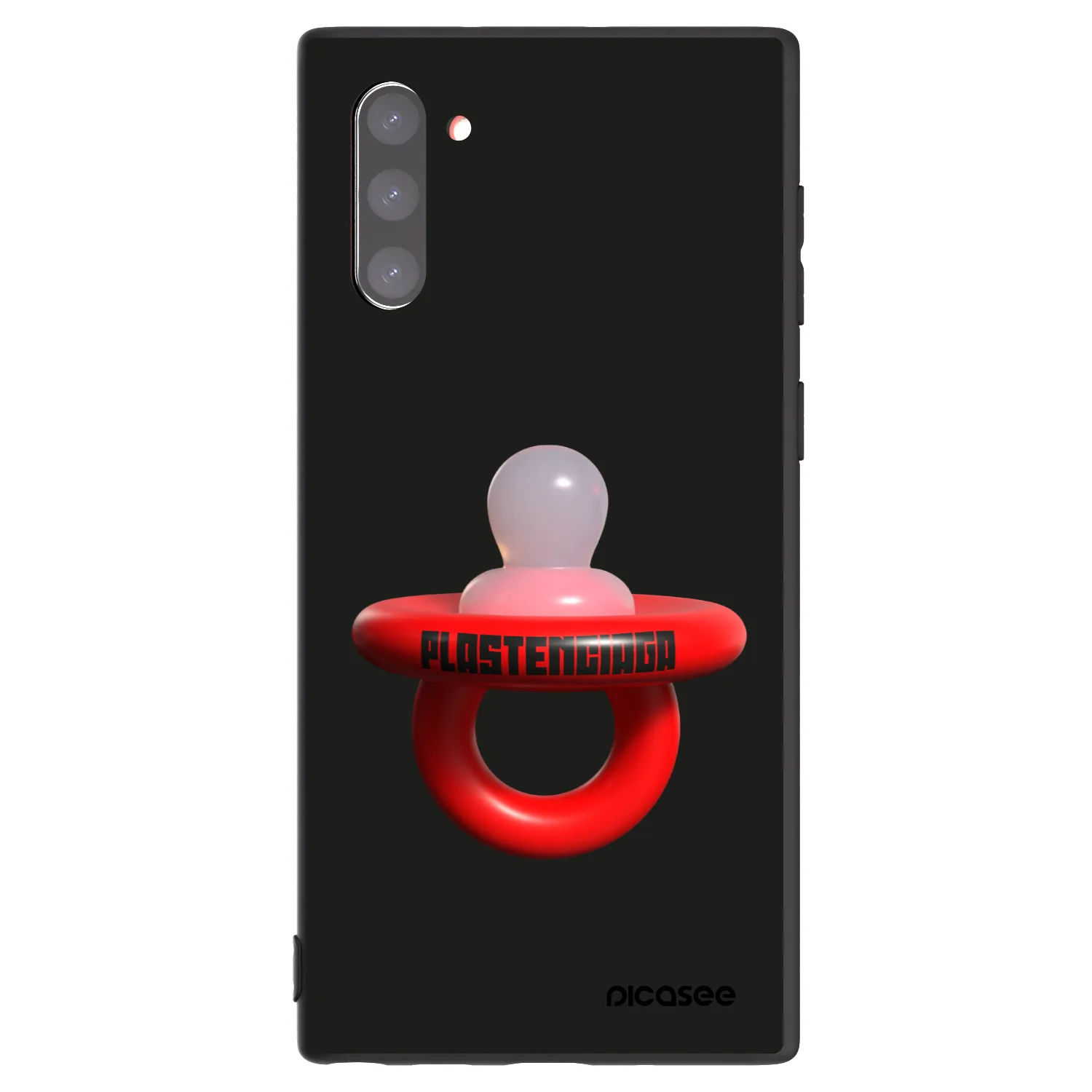Picasee Μαύρη θήκη σιλικόνης για Samsung Galaxy Note 10 N970F - Le Dudel