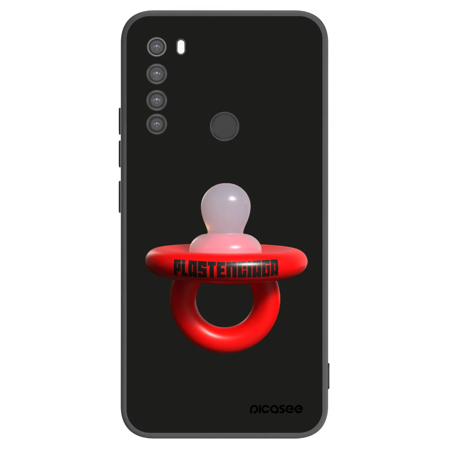 Picasee Μαύρη θήκη σιλικόνης για Xiaomi Redmi Note 8 - Le Dudel