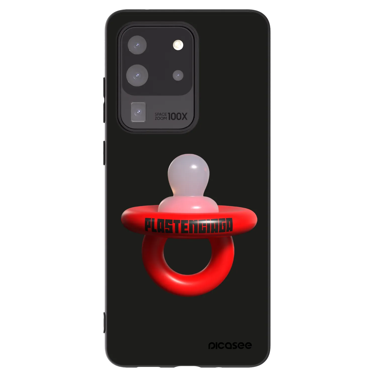 Picasee Μαύρη θήκη σιλικόνης για Samsung Galaxy S20 Ultra 5G G988F - Le Dudel