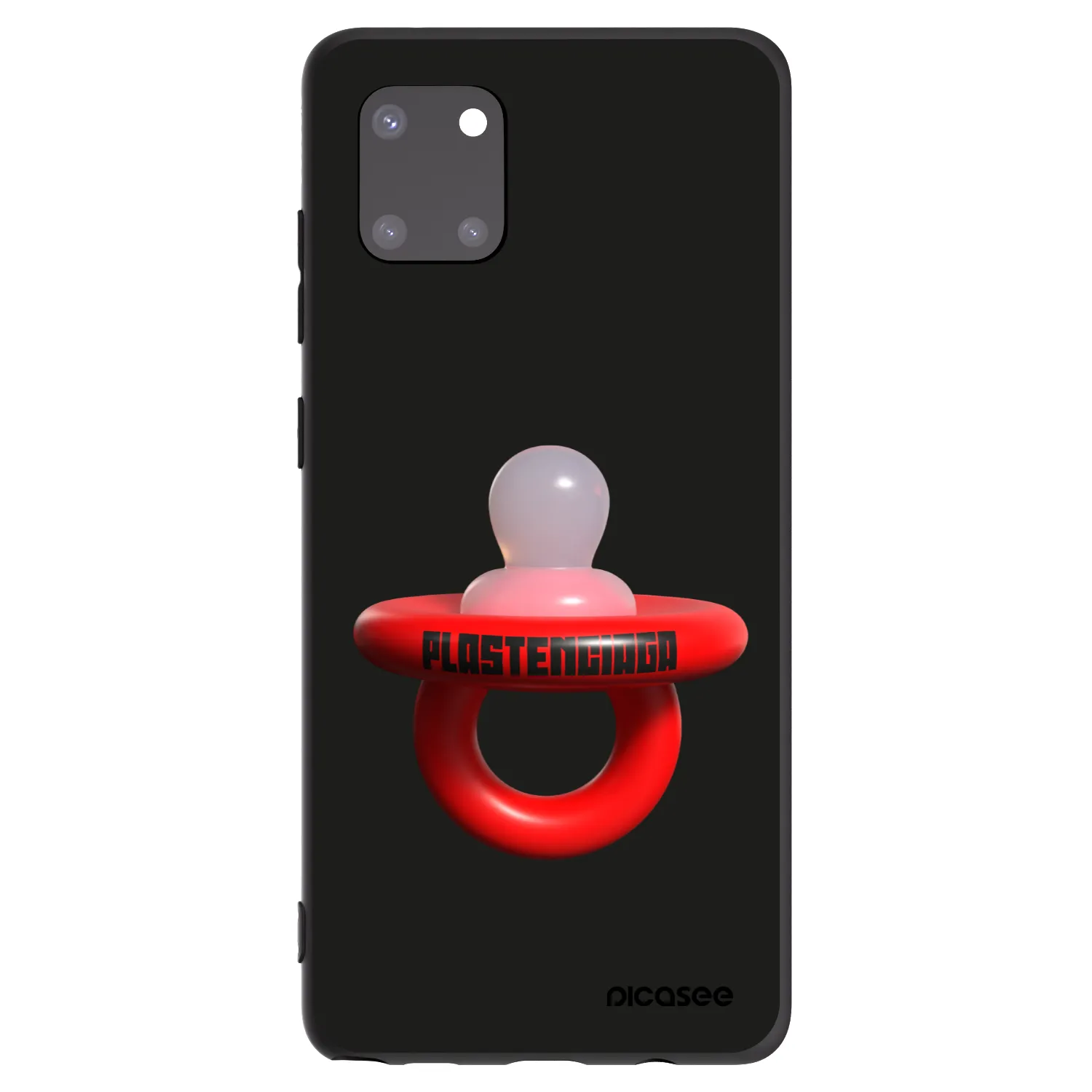 Picasee Μαύρη θήκη σιλικόνης για Samsung Galaxy Note 10 Lite N770F - Le Dudel