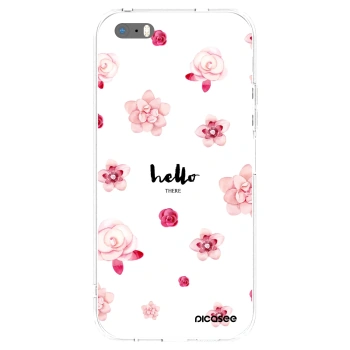 Picasee διαφανής θήκη σιλικόνης Apple iPhone 5/5S/SE - Hello there