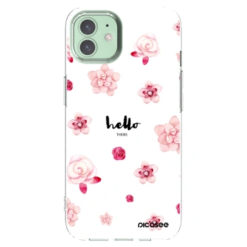 Picasee διαφανής θήκη σιλικόνης Apple iPhone 12 Pro - Hello there