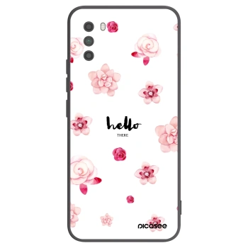 Picasee Μαύρη θήκη σιλικόνης για Xiaomi Poco M3 - Hello there