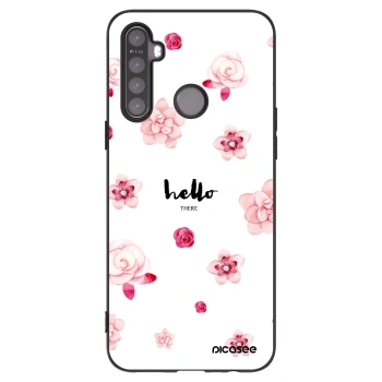 Picasee Μαύρη θήκη σιλικόνης για Realme 5 - Hello there