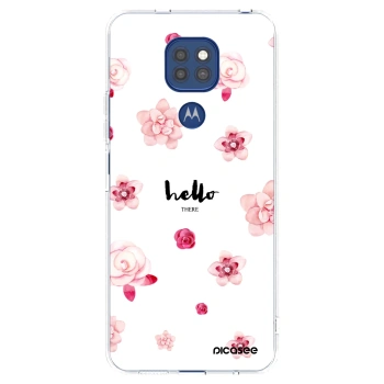 Picasee διαφανής θήκη σιλικόνης Motorola Moto G9 Play - Hello there