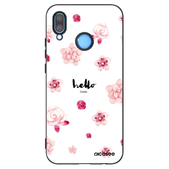 Picasee Μαύρη θήκη σιλικόνης για Huawei P20 Lite - Hello there