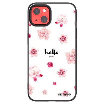 Picasee Μαύρη θήκη σιλικόνης για Apple iPhone 13 - Hello there