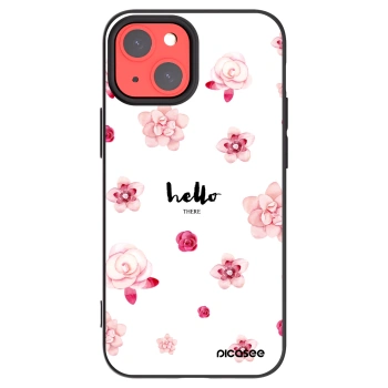 Picasee Μαύρη θήκη σιλικόνης για Apple iPhone 13 mini - Hello there