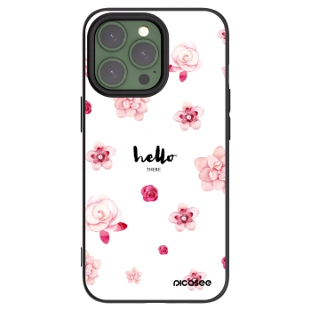 Picasee Μαύρη θήκη σιλικόνης για Apple iPhone 13 Pro - Hello there