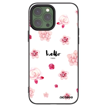 Picasee Μαύρη θήκη σιλικόνης για Apple iPhone 13 Pro Max - Hello there