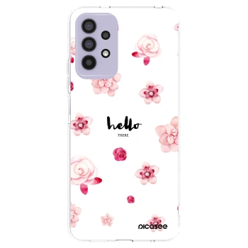 Picasee διαφανής θήκη σιλικόνης Samsung Galaxy A32 4G SM-A325F - Hello there