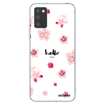 Picasee διαφανής θήκη σιλικόνης Samsung Galaxy A02s A025G - Hello there