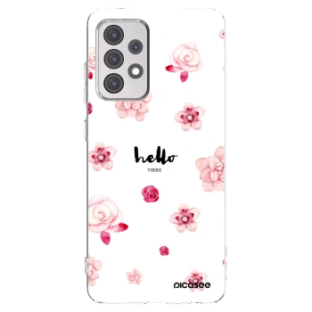 Picasee διαφανής θήκη σιλικόνης Samsung Galaxy A52s 5G A528B - Hello there