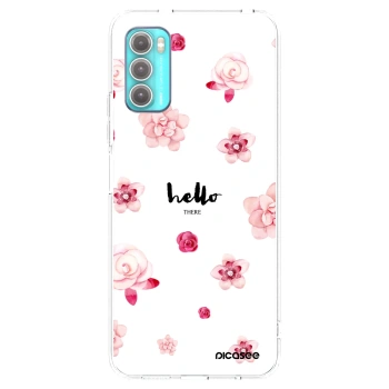 Picasee διαφανής θήκη σιλικόνης Motorola Moto G60 - Hello there