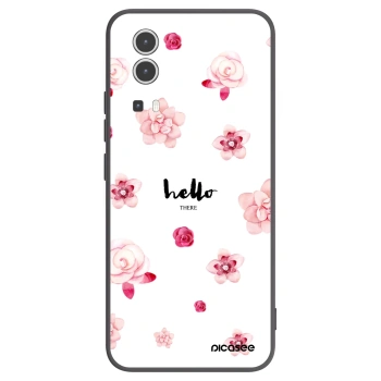 Picasee Μαύρη θήκη σιλικόνης για Vivo Y72 5G - Hello there