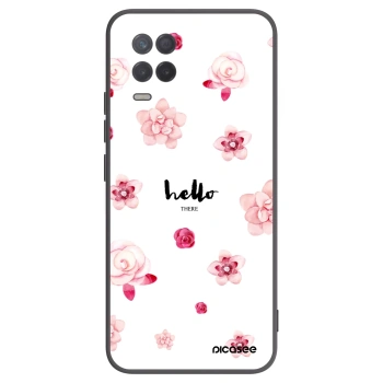 Picasee Μαύρη θήκη σιλικόνης για Realme 8 5G - Hello there