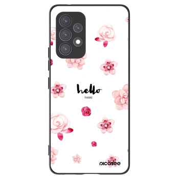 Picasee Μαύρη θήκη σιλικόνης για Samsung Galaxy A53 5G A536 - Hello there