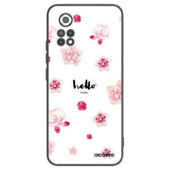 Picasee Μαύρη θήκη σιλικόνης για Xiaomi Poco X4 Pro 5G - Hello there