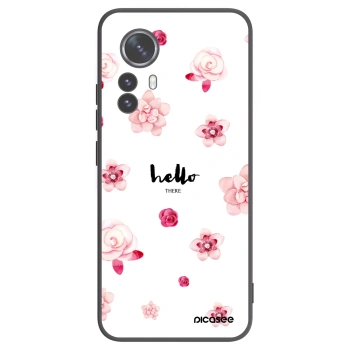 Picasee Μαύρη θήκη σιλικόνης για Xiaomi 12 Pro - Hello there