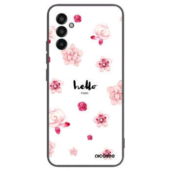 Picasee Μαύρη θήκη σιλικόνης για Samsung Galaxy M13 M135F - Hello there