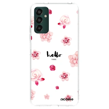 Picasee διαφανής θήκη σιλικόνης Samsung Galaxy M13 M135F - Hello there
