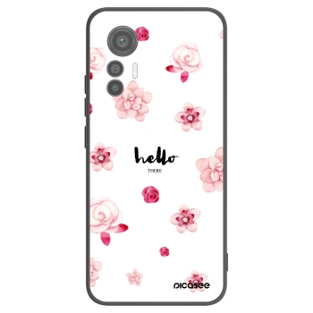 Picasee Μαύρη θήκη σιλικόνης για Xiaomi 12 Lite - Hello there