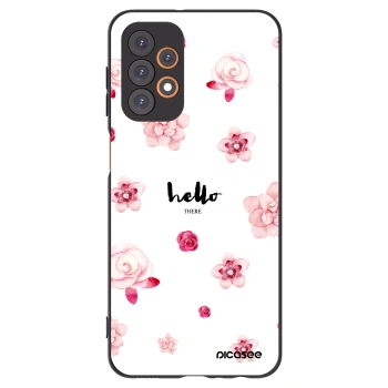 Picasee Μαύρη θήκη σιλικόνης για Samsung Galaxy A23 A235F 4G - Hello there