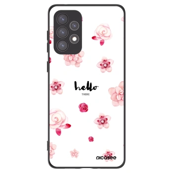 Picasee Μαύρη θήκη σιλικόνης για Samsung Galaxy A73 5G - Hello there