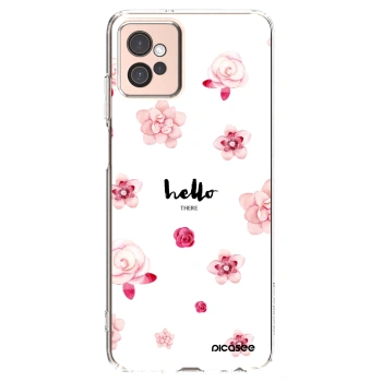 Picasee διαφανής θήκη σιλικόνης Motorola Moto G32 - Hello there