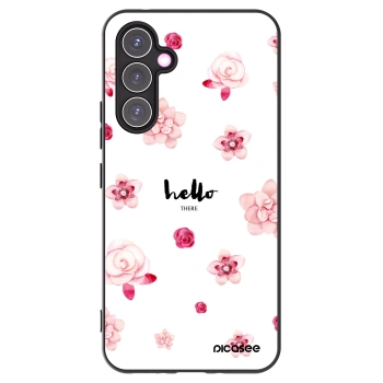 Picasee Μαύρη θήκη σιλικόνης για Samsung Galaxy A54 5G A546B - Hello there