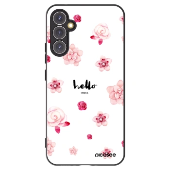 Picasee Μαύρη θήκη σιλικόνης για Samsung Galaxy A34 5G A346B - Hello there