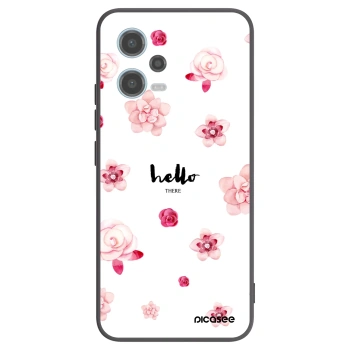 Picasee Μαύρη θήκη σιλικόνης για Xiaomi Redmi Note 12 5G - Hello there